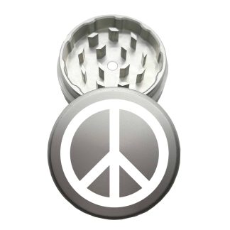 USA Made: Peace, The Puck® Grinder, Gen II, Silver, 63mm, 2-Piece