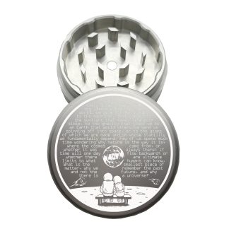 USA Made: Universe, The Puck® Grinder, Gen II, Silver, 63mm, 2-Piece