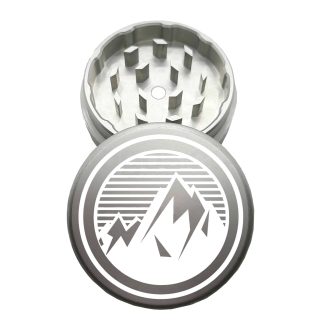 USA Made: Retro MTN, The Puck® Grinder, Gen II, Silver, 63mm, 2-Piece