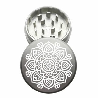 USA Made: Sunflower, The Puck® Grinder, Gen II, Silver, 63mm, 2-Piece