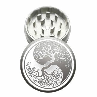 USA Made: Tree of Life, The Puck® Grinder, Gen II, Silver, 63mm, 2-Piece