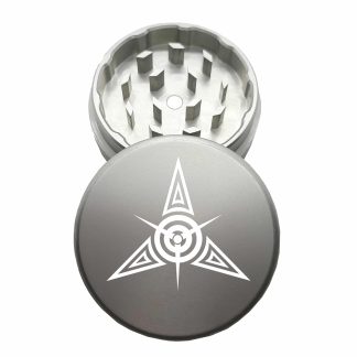 USA Made: Tribal Star, The Puck® Grinder, Gen II, Silver, 63mm, 2-Piece