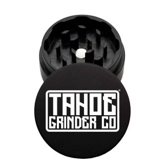 USA Made The Puck® Grinder: Tahoe Grinder Co Square Logo, Black, 1.750 [45mm], 2 Piece