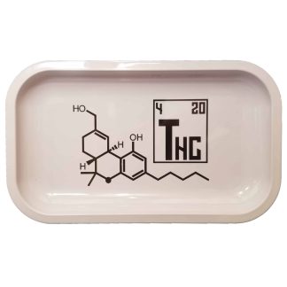 THC Molecule Rolling Tray