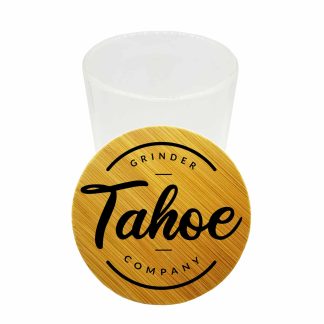 Tahoe Grinder Co Logo Cannabis Jar – Smell Proof Glass Weed Stash Container