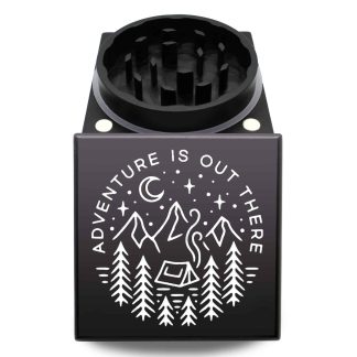 Adventure Is Out There USA Made Cubed Herb Grinder – Heavy Duty Large Weed Mill