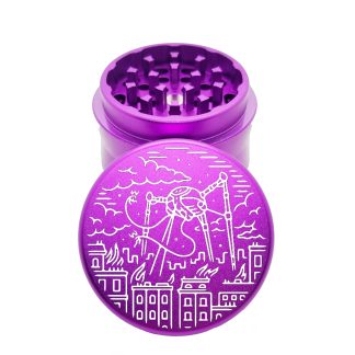 Aliens Purple Best Herb Grinder – Pocket Size Aluminum Grinder