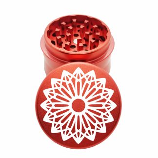 Amaryllis Red Mini Herb Crusher – Portable Weed Grinder