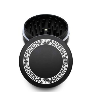 USA Made The Puck® Grinder: The Aztec, Black, 3.500 inch [90mm], 2 Piece