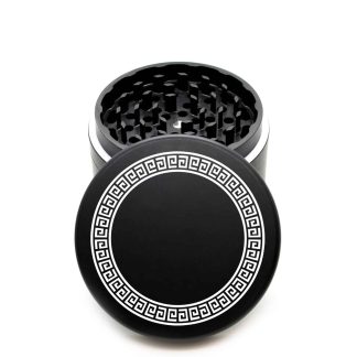 USA Made The Puck® Grinder: The Aztec – Large 90mm Black Weed Grinder