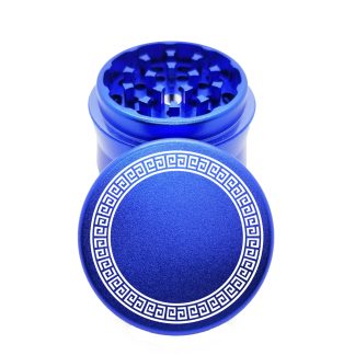 Aztec Blue Pocket Herb Grinder – Small Kief Catcher Grinder