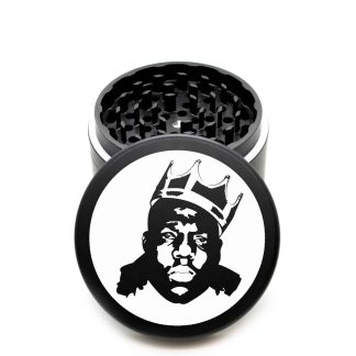 USUSA Made The Puck® Grinder: The Notorious B.I.G. – 90mm Black Tribute Herb Grinder