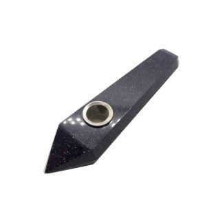 Blue Sandstone Gemstone Pipe with Screen (Style #30)