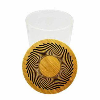 Black Hole Herb Storage Glass Jar – 200ml Smell Proof Weed Container Bamboo Lid