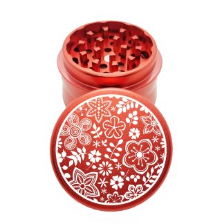 Bloom Red Mini Herb Grinder – Metal Weed Crusher