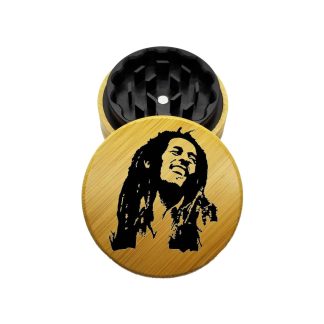 USA Made The Puck® Hybrid™ Grinder: Bob – 2.75" Wooden Weed Grinder – 2-Piece Style