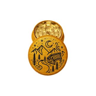 Cabin River Mini Wooden Herb Grinder – Pocket Wood Grinder