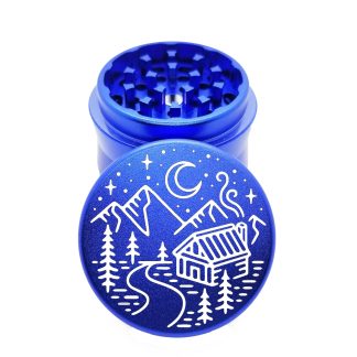 Cabin River Blue Pocket Weed Grinder – #1 Small Grinder