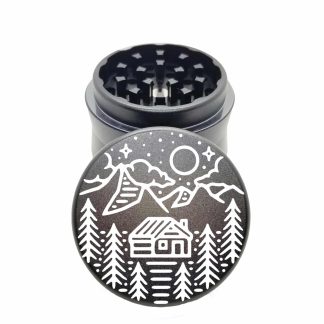 Cabin Trees Black Mini Weed Grinder – Best Small Herb Grinder