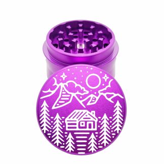 Cabin Trees Purple Aluminum Herb Grinder – Portable Crusher