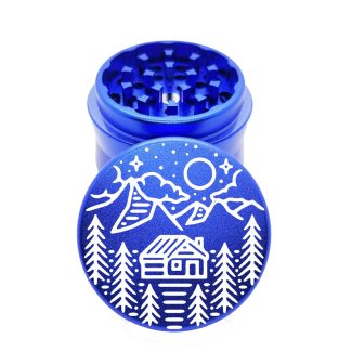 Cabin Trees Blue Pocket Grinder – #1 Mini Weed Grinder