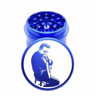 Johnny Cash 1 Blue Portable Weed Grinder – #1 Pocket Crusher