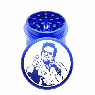 Johnny Cash 2 Blue Portable Weed Grinder – #1 Small Grinder