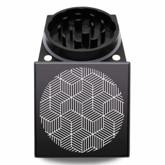 Cubic V2 USA Built Cubed Weed Grinder – Premium Dual Piece Herb Crusher