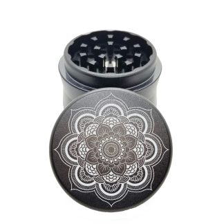 Dahlia Black Mini Weed Grinder – Portable Aluminum Grinder