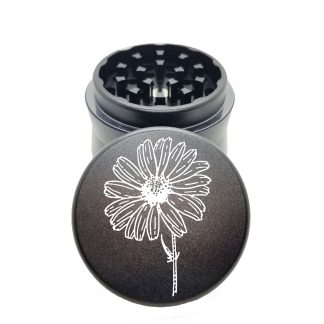Daisy Black Pocket Weed Grinder – Best Mini Herb Grinder