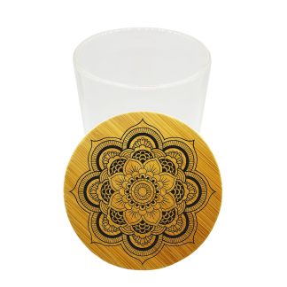 Dahlia Detailed Mandala Weed Stash Jar – Airtight Herb Storage 200ml