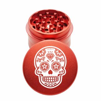 DOTD Red Pocket Weed Grinder – Aluminum 4 Part Grinder