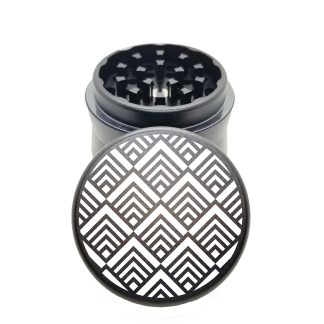 Energy Mandala Black Portable Herb Grinder – #1 Small Weed Crusher