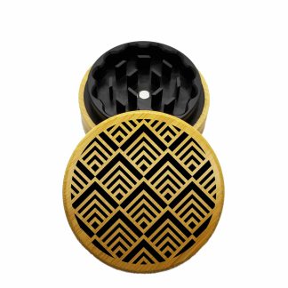 USA Made The Puck® Hybrid™ Grinder: Energy Mandala – 2.75" Wooden Weed Grinder | Two Piece Design