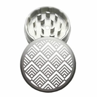 USA Made: Enegry Mandala, The Puck® Grinder, Gen II, Silver, 63mm, 2-Piece