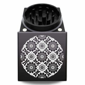 Flowers USA Crafted Block Weed Grinder – Heavy Duty 2pc Herb Crusher