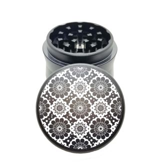 Flowers Black Mini Aluminum Weed Grinder – Pocket Herb Grinder
