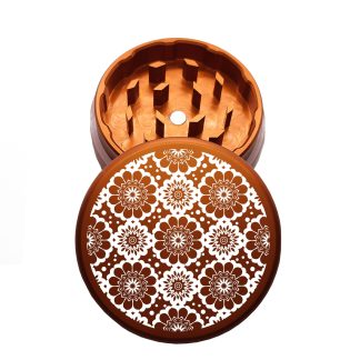 USA Made: Flowers, The Puck® Grinder, Gen II, Orange, 63mm, 2-Piece