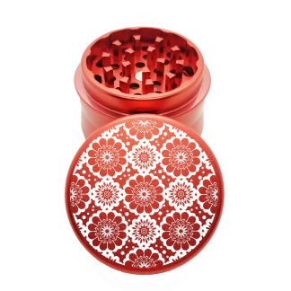 Flowers Red Mini Aluminum Herb Grinder – Small Weed Crusher