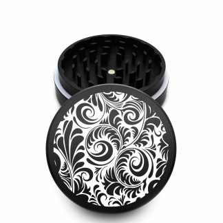 USA Made The Puck® Grinder: FOMC, Black, 3.500 inch [90mm], 2 Piece