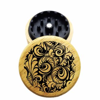The Hybrid™ Mini Grinder: FOMC – Compact Wooden Weed Grinder 2.3" | Two Piece