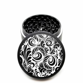 USA Made The Puck® Grinder: FOMC – 90mm Black CNC Metal Weed Grinder