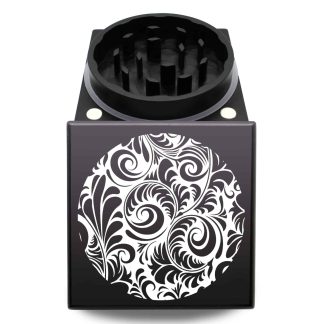 FOMC USA Crafted Square Weed Grinder – Smooth Grinding 2pc Herb Mill