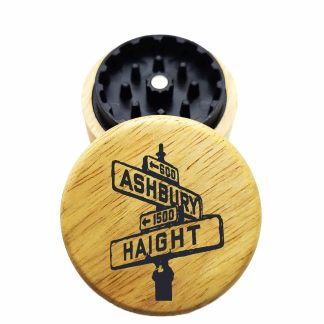 The Hybrid™ Mini Grinder: Haight Ashbury – 2.3" Wooden Weed Grinder – Mini Grinder