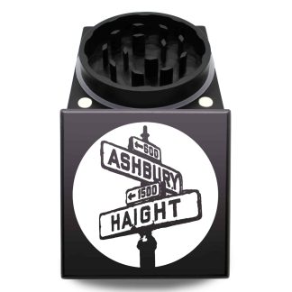 Haight Ashbury San Francisco American Made Square Weed Grinder – Smooth Grinding Block Herb Crusher