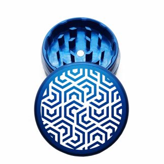 USA Made: Hexomatic, The Puck® Grinder, Gen II, Blue, 63mm, 2-Piece