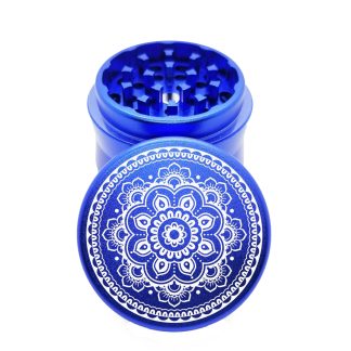 Hibiscus Blue Portable Weed Grinder – Small Metal Crusher