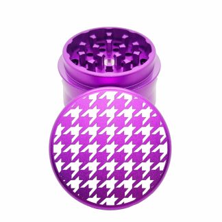 Houndstooth Purple Portable Weed Grinder – Aluminum Grinder