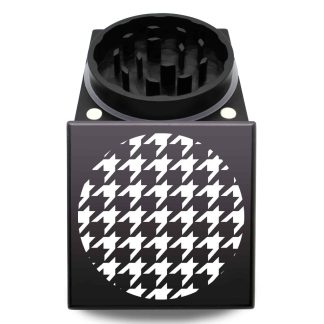 Houndstooth USA Crafted Square Herb Grinder – Smooth Grinding Two Piece Weed Crusher
