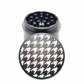 Houndstooth Black Mini Weed Grinder – Best Small Crusher